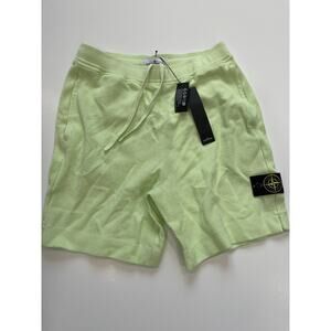 STONE ISLAND FELPA BERMUDA MEDIUM IN GREEN NWT